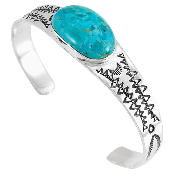 Turquoise Bracelet Sterling Silver B5630-C75