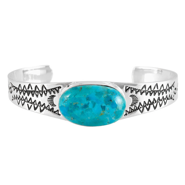 Turquoise Bracelet Sterling Silver B5630-C75