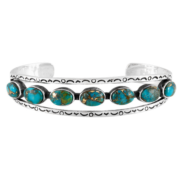 Matrix Turquoise Bracelet Sterling Silver B5632-C84