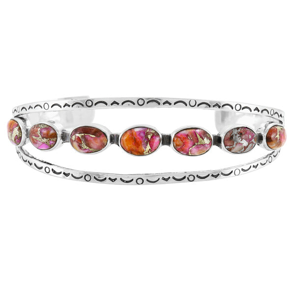 Plum Spiny Bracelet Sterling Silver B5632-C92