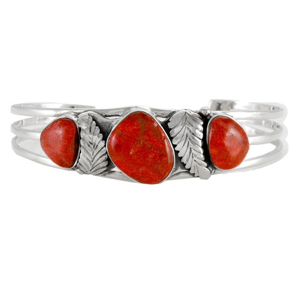 Coral Bracelet Sterling Silver B5634-C74