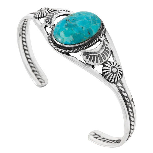 Turquoise Bracelet Sterling Silver B5635-C75