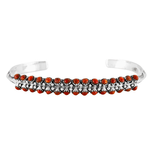 Coral Bracelet Sterling Silver B5637-C74