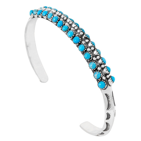 Turquoise Bracelet Sterling Silver B5637-C75