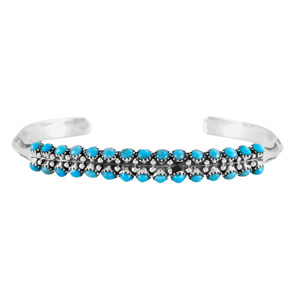 Turquoise Bracelet Sterling Silver B5637-C75