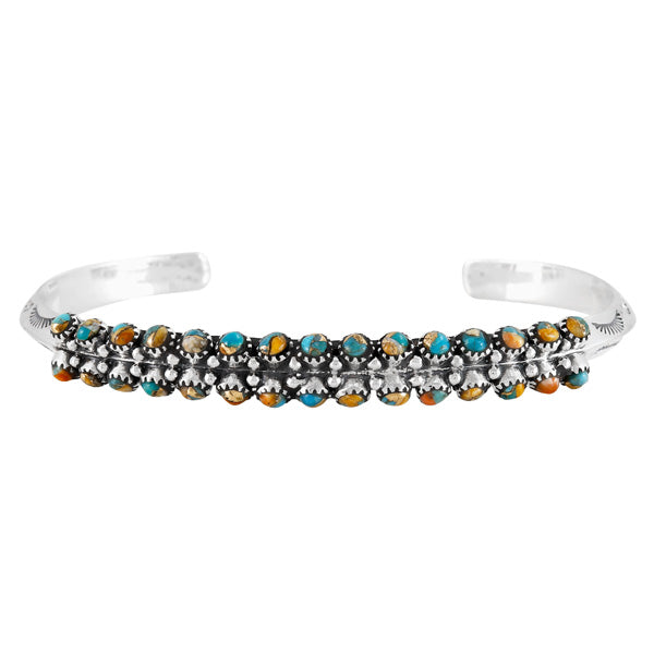 Spiny Turquoise Bracelet Sterling Silver B5637-C89