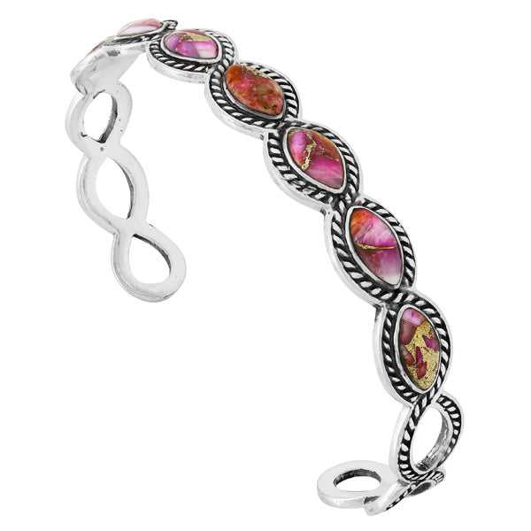 Plum Spiny Bracelet Sterling Silver B5638-C92