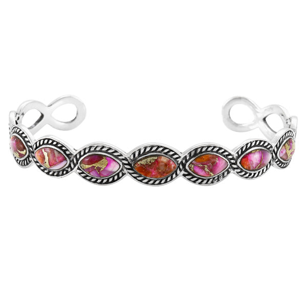 Plum Spiny Bracelet Sterling Silver B5638-C92