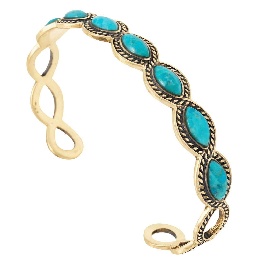 Turquoise Bracelet GoldCopper™ B5638-GB-C75