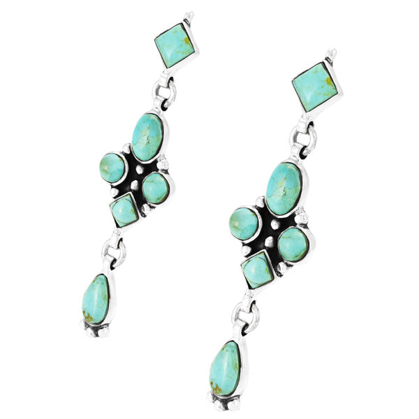 Turquoise Earrings Sterling E1033-C75