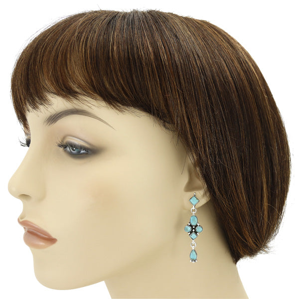 Turquoise Earrings Sterling E1033-C75