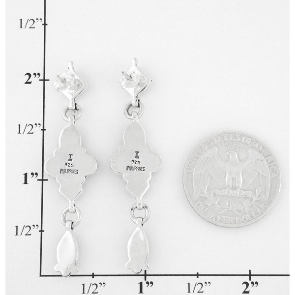 Turquoise Earrings Sterling E1033-C75