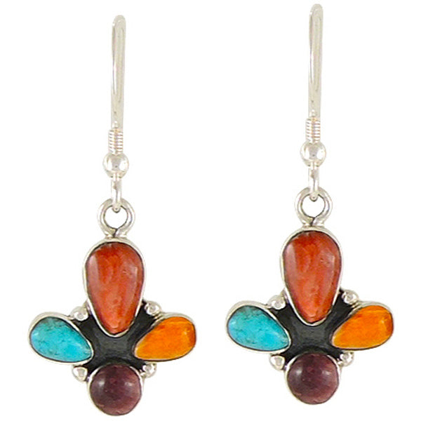 Multicolor Earrings Sterling Silver E1038-C71