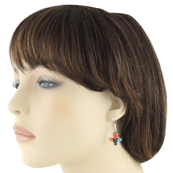 Multicolor Earrings Sterling Silver E1038-C71