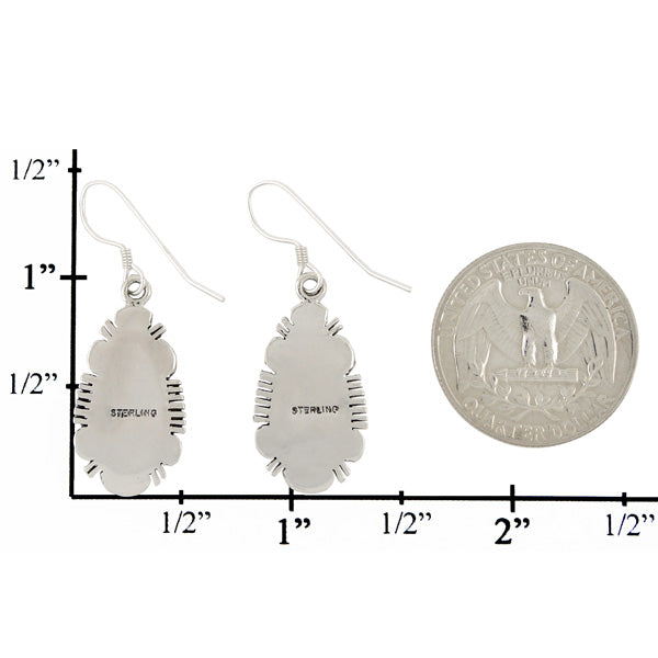 Sterling Silver Earrings Turquoise E1044-C75