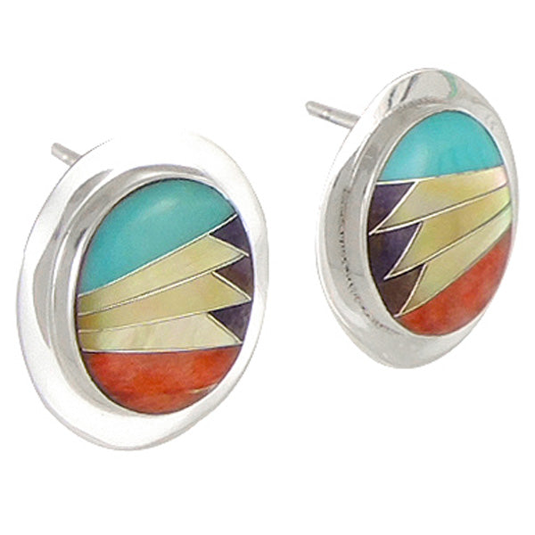 Multicolor Earrings Sterling Silver E1045-C01