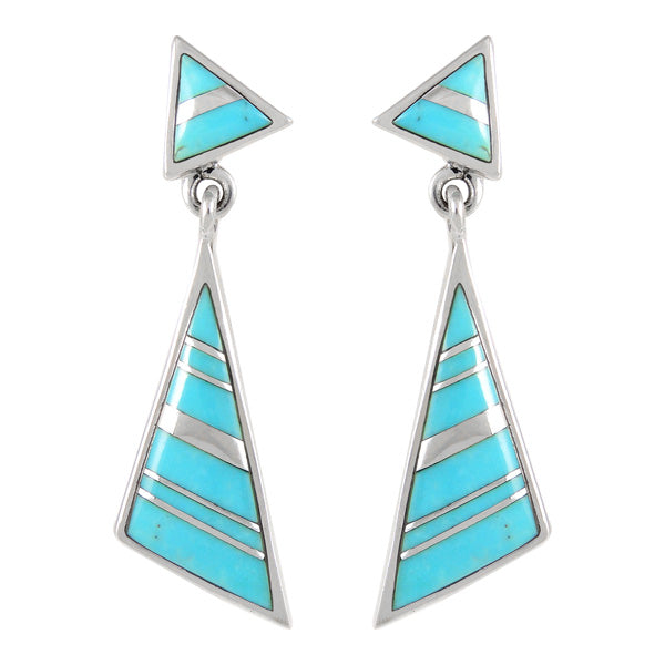 Sterling Silver Earrings Turquoise E1050-C05