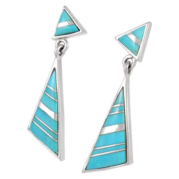 Sterling Silver Earrings Turquoise E1050-C05