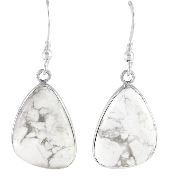 Howlite Earrings Sterling Silver E1058-C103