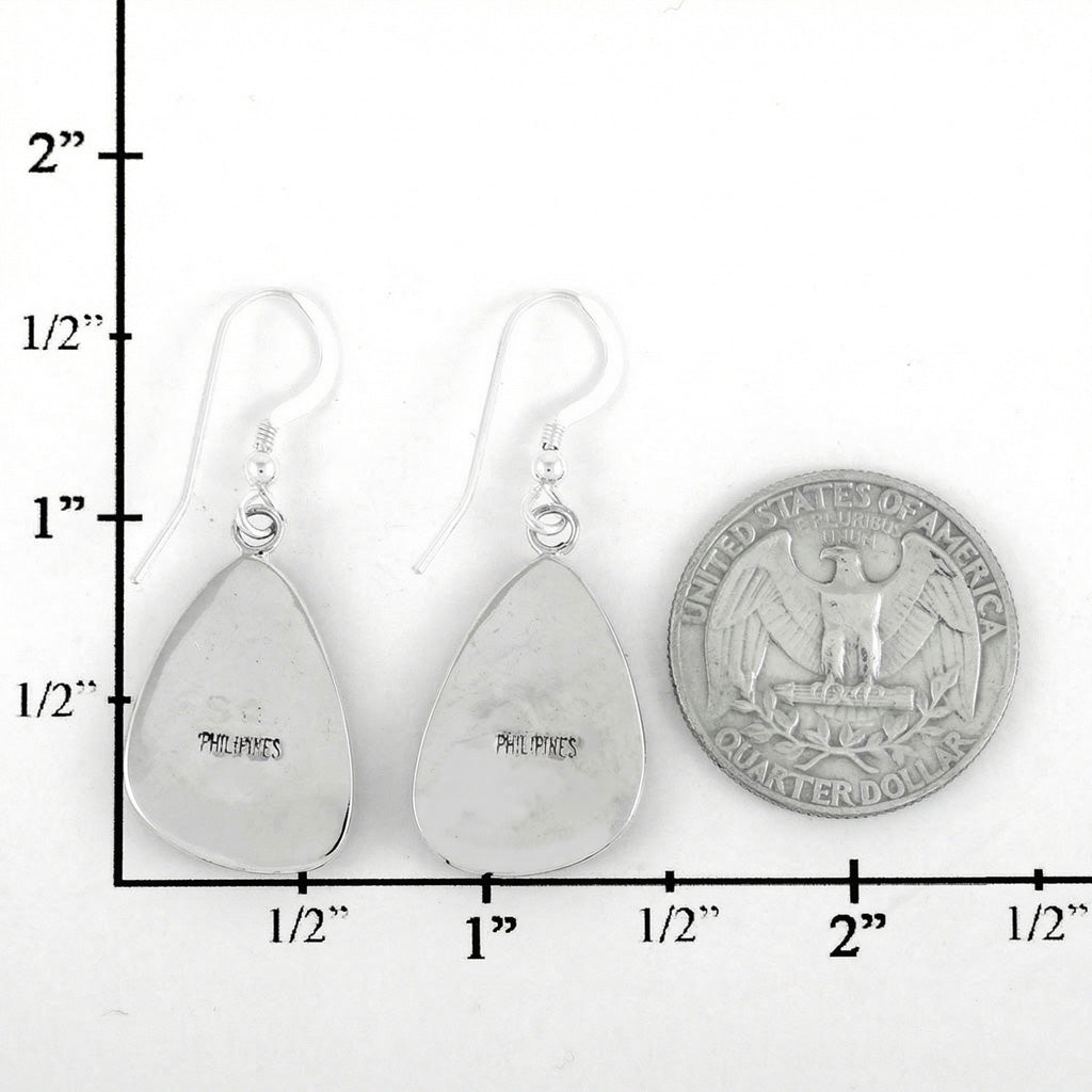 Matrix Turquoise Earrings SilverBronzé E1058-SB-C84