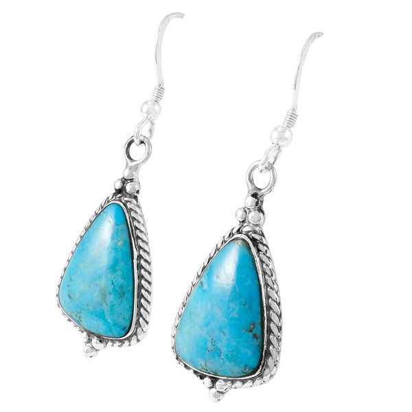 Sterling Silver Earrings  Turquoise E1065-MED-C75