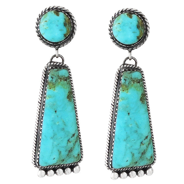Turquoise Earrings Sterling Silver E1066-C75