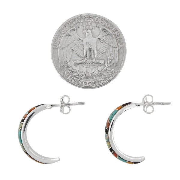 Turquoise Earrings Sterling Silver E1072-C05