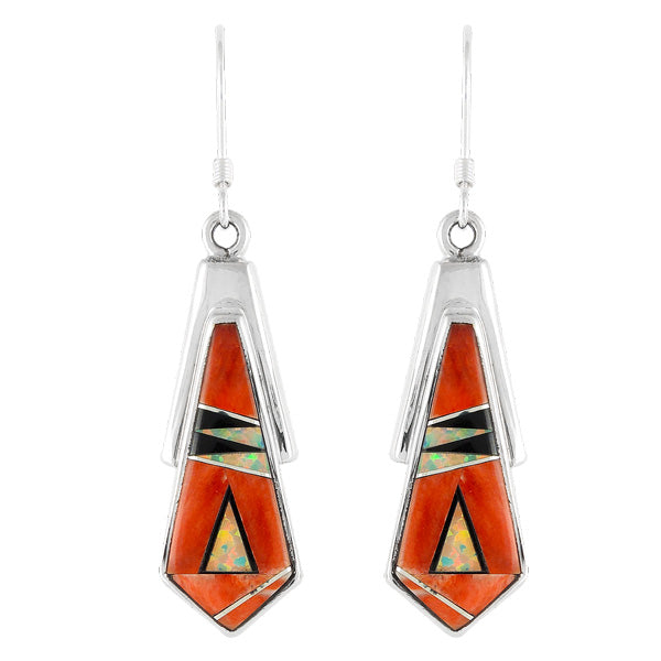 Multicolor Earrings Sterling Silver E1076-C24