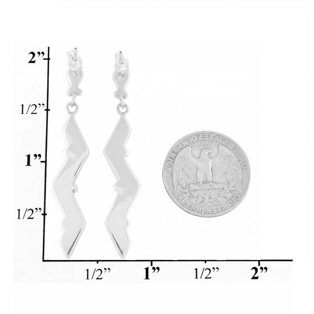 Multi Gemstone Earrings SilverBronzé E1079-LG-SB-C71 (Larger Version)