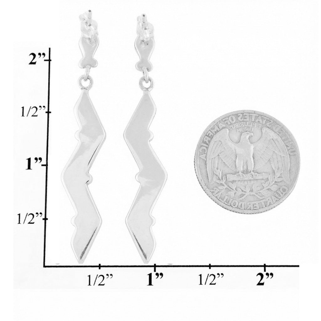 Turquoise Earrings SilverBronzé E1079-LG-SB-C75 (Larger Version)