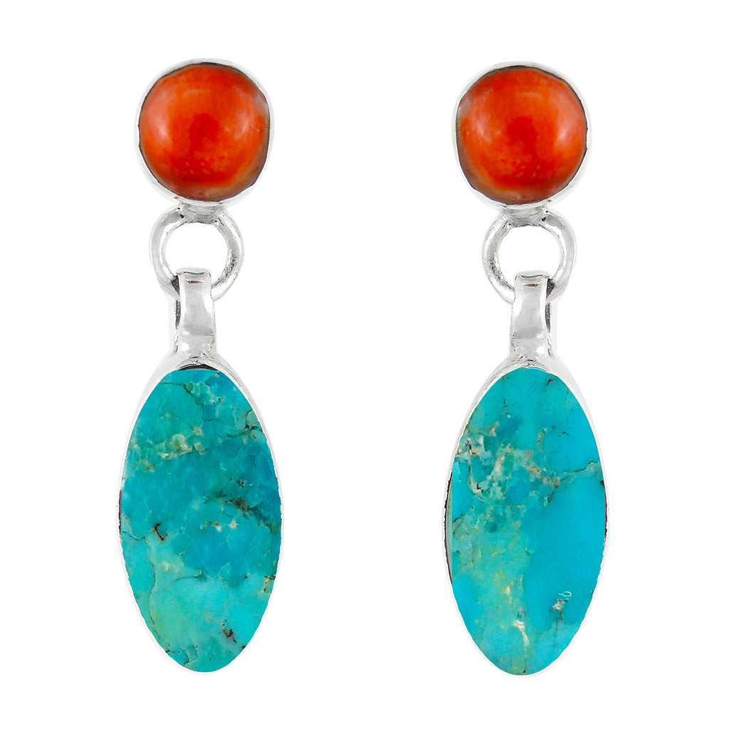 Sterling Silver Earrings Multicolor E1080-C85
