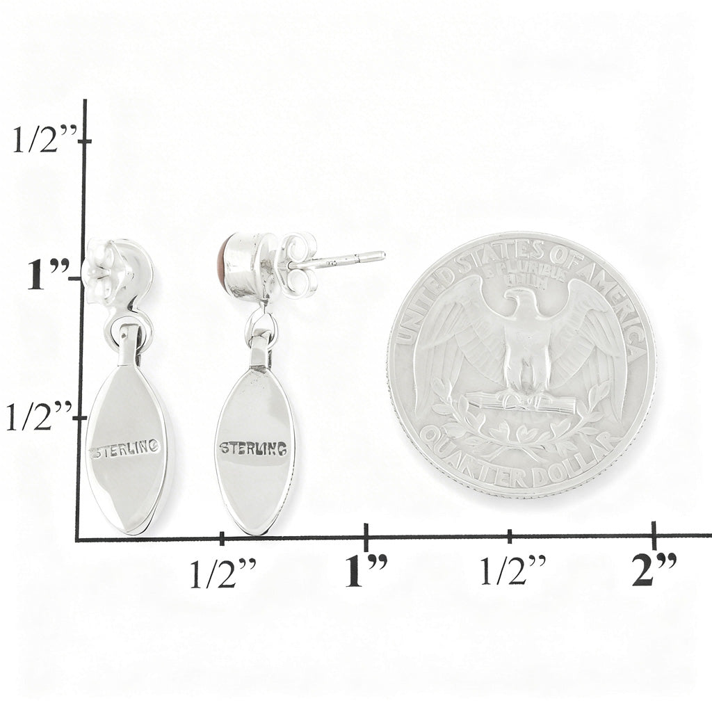 Sterling Silver Earrings Multicolor E1080-C85