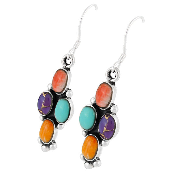 Multicolor Earrings Sterling Silver E1081-C71
