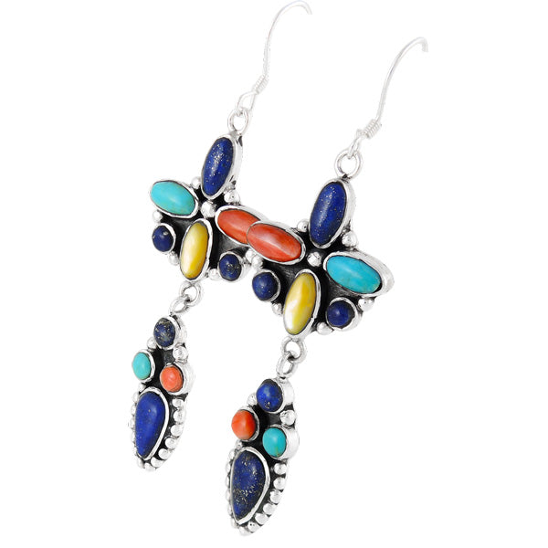 Multicolor Earrings Sterling Silver E1087-C71