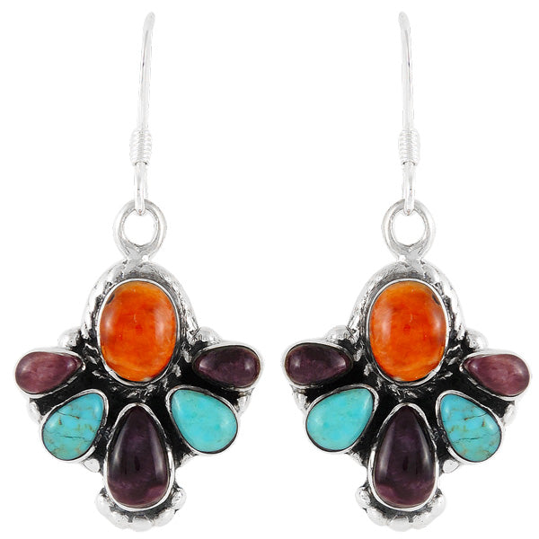 Multicolor Earrings Sterling Silver E1091-C71