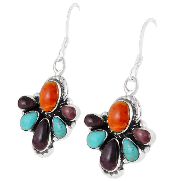 Multicolor Earrings Sterling Silver E1091-C71