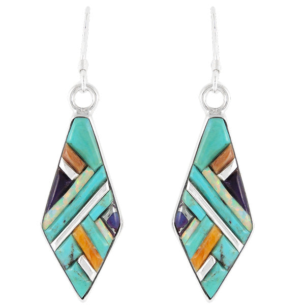 Turquoise Jewelry Earrings Sterling Silver E1092-C55