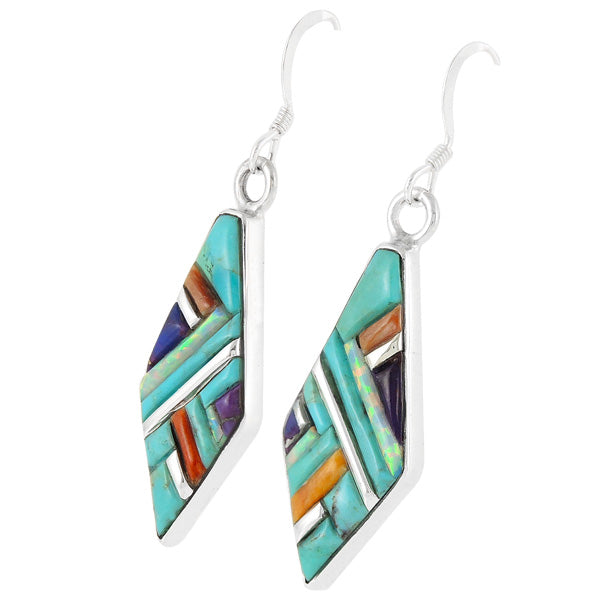 Turquoise Jewelry Earrings Sterling Silver E1092-C55