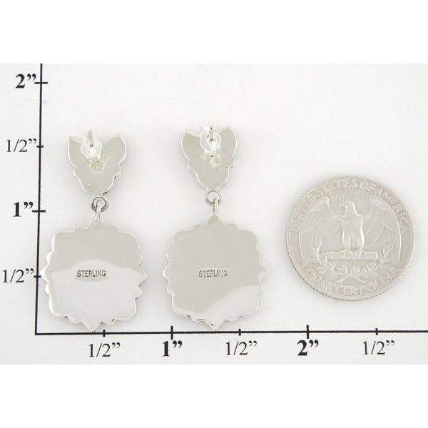 Howlite Earrings Sterling Silver E1099-C103