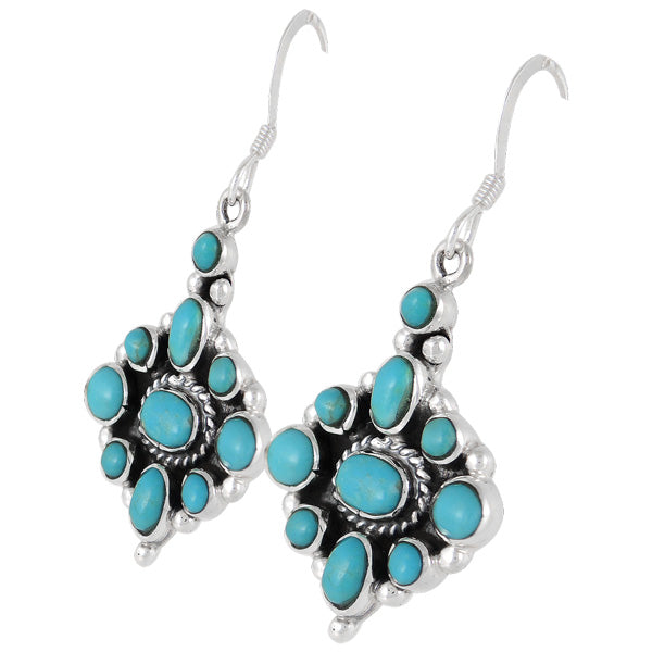 Turquoise Jewelry Earrings Sterling Silver E1102-C75
