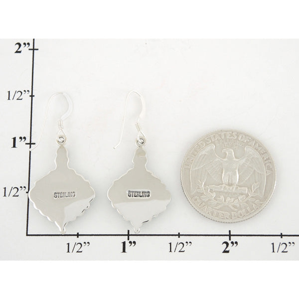 Turquoise Jewelry Earrings Sterling Silver E1102-C75