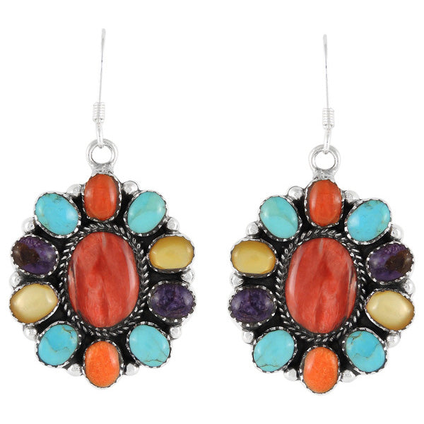 Multicolor Earrings Sterling Silver E1111-C71