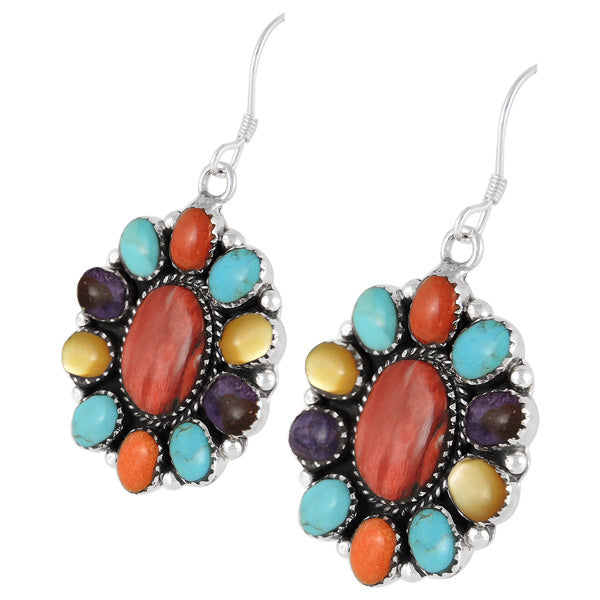 Multicolor Earrings Sterling Silver E1111-C71
