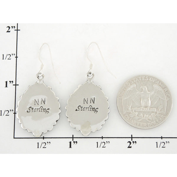 Turquoise Earrings Sterling Silver E1110-C75