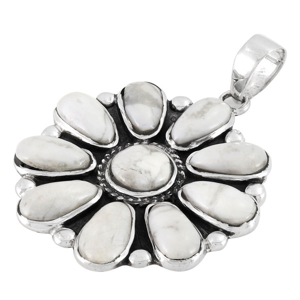 Howlite Pendant Sterling Silver P3193-C103