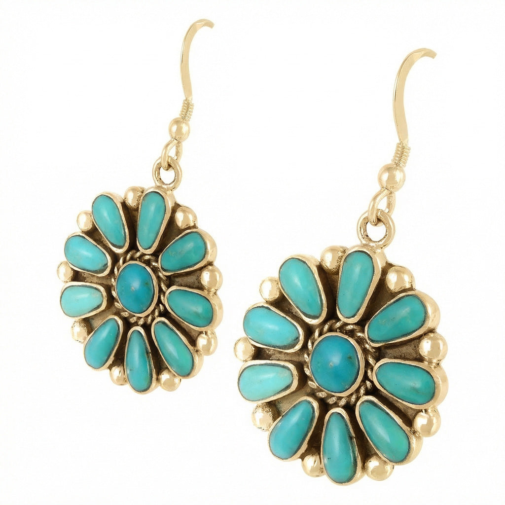 Turquoise Earrings GoldCopper™ E1112-GB-C75