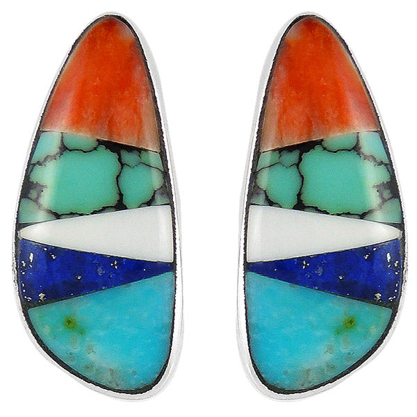 Multicolor Earrings Sterling Silver E1125-C00