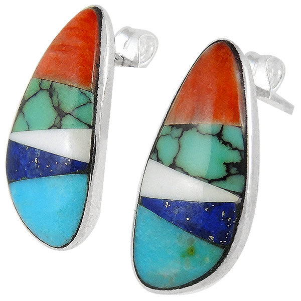 Multicolor Earrings Sterling Silver E1125-C00