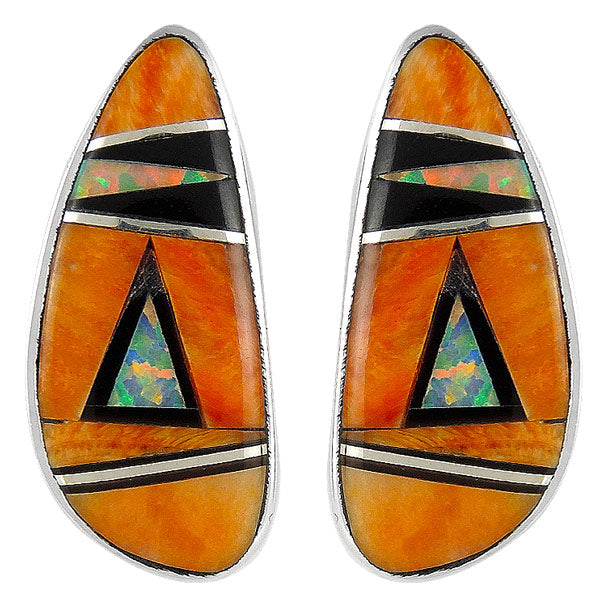Multicolor Earrings Sterling Silver E1125-C25