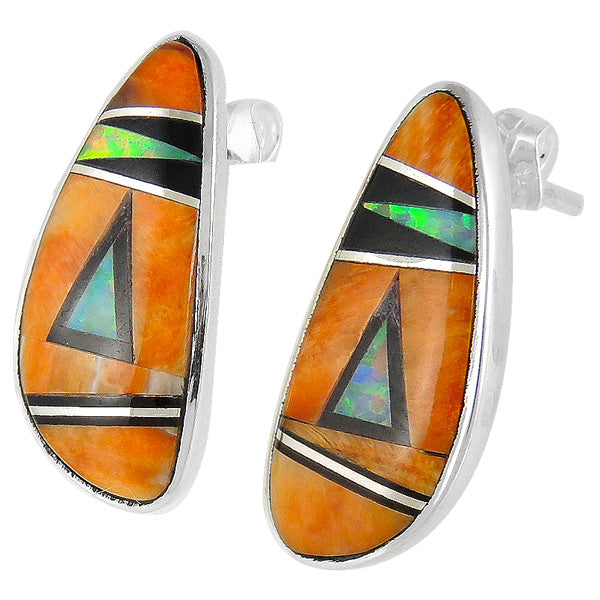 Multicolor Earrings Sterling Silver E1125-C25